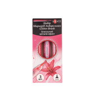 Набір маркерів акварельних SANTI Glitter Brush, відтінки червоного, 3 шт/уп