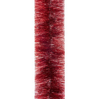 Мишура Yes! Fun (красная с серебр. кончиками) диаметр 10 см, 3 м