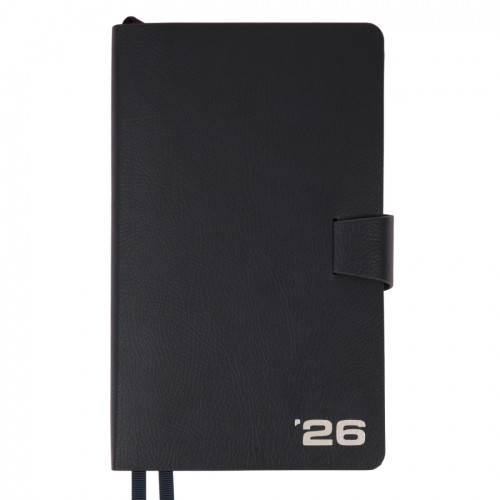 Діловий щоденник датований Leo Planner Alpha 12x20 см, 352 стор., м’який, темно-синій