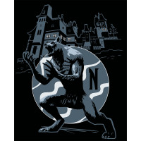 Картина за номерами з LED-підсвіткою 40x50 см, SANTI Wednesday Awakening the Beast