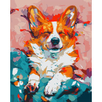 Картина по номерам 40х50 см, SANTI Любимый корги Картина по номерам 40х50 см, SANTI Любимый корги