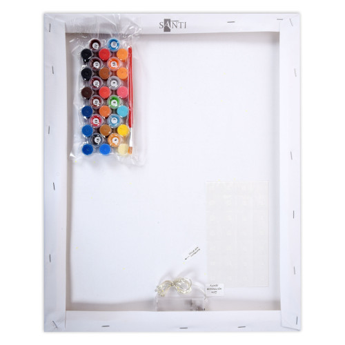 Картина по номерам с LED подсветкой 40х40 см, SANTI Магические перья Картина по номерам с LED подсветкой 40х40 см, SANTI Магические перья