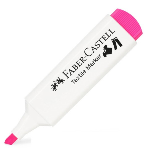 Маркер для тканини Faber-Castell Textile Marker, колір рожевий флуоресцентний, 159529