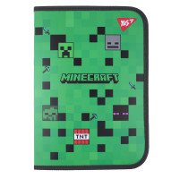 Папка факультативна пластикова на блискавці Yes Minecraft з кишенею A4
