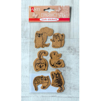 Пробковий стікер, 6 шт/уп