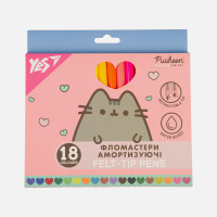 Фломастеры Yes 18 цветов Pusheen, амортизирующие Фломастеры Yes 18 цветов Pusheen, амортизирующие