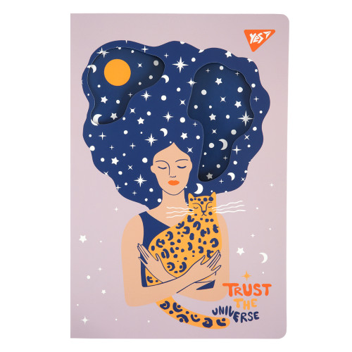 Зошит YES Trust the universe A4 40 арк. з висічкою лінія