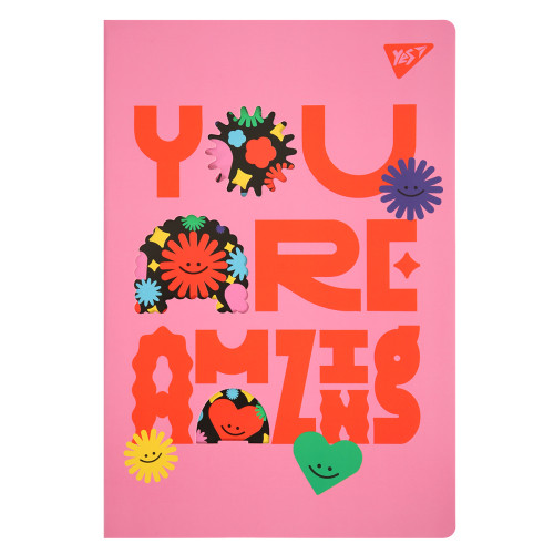 Тетрадь YES You are amazing А4 40 листов с высечкой клетка