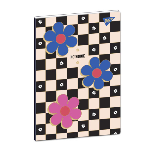 Тетрадь YES Flowers А4 40 листов с высечкой клетка Тетрадь YES Flowers А4 40 листов с высечкой клетка