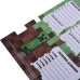 Шкільний розклад Yes Minecraft картон зелений Шкільний розклад Yes Minecraft картон зелений