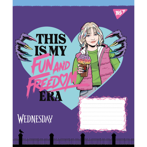 Зошит учнівський шкільний Yes Wednesday Школа загадок A5 48 арк. клітинка Зошит учнівський шкільний Yes Wednesday Школа загадок A5 48 арк. клітинка