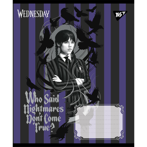 Тетрадь ученическая школьная Yes Wednesday Таинственные уроки А5 48 листов линия Тетрадь ученическая школьная Yes Wednesday Таинственные уроки А5 48 листов линия