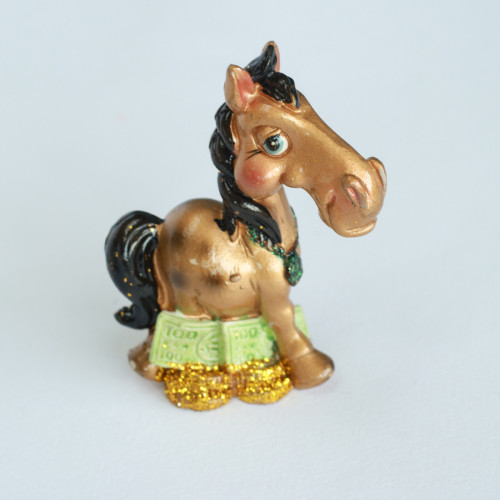 Сувенір HORSE 7 см, мікс золото/чорний у ящ. мікс: 3 види