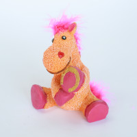 Сувенир HORSE, 11см, малиновый