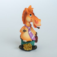 Сувенир HORSE, 7см, золото