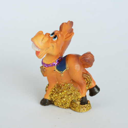 Сувенір HORSE 7 см золото у ящ. мікс: 2 види