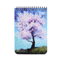 Тетрадь для записей Yes А6 80 листов клетка на спирали Nature inspires