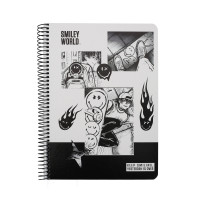 Зошит для записів Yes A5 80 арк. клітинка спіраль Smiley World Keep smiling Зошит для записів Yes A5 80 арк. клітинка спіраль Smiley World Keep smiling