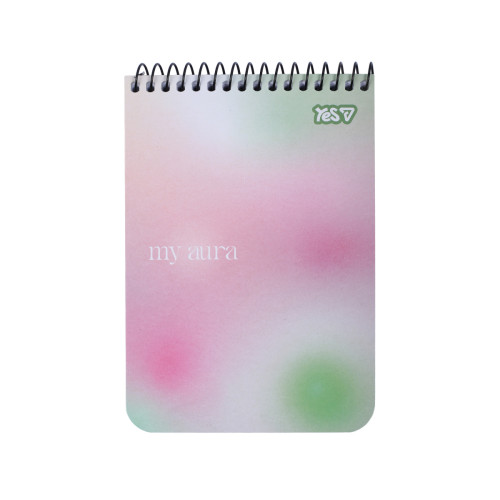 Тетрадь для записей Yes А6 80 листов клетка на спирали Aura