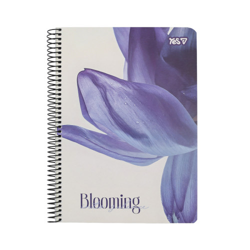 Зошит для записів Yes A5 80 арк. клітинка спіраль Blooming