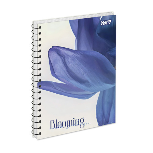 Зошит для записів Yes A5 80 арк. клітинка спіраль Blooming Зошит для записів Yes A5 80 арк. клітинка спіраль Blooming