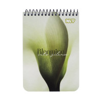 Тетрадь для записей Yes А6 80 листов клетка на спирали Blooming