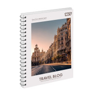 Тетрадь для записей Yes А5 80 листов клетка на спирали Travel