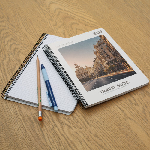 Тетрадь для записей Yes А5 80 листов клетка на спирали Travel Тетрадь для записей Yes А5 80 листов клетка на спирали Travel