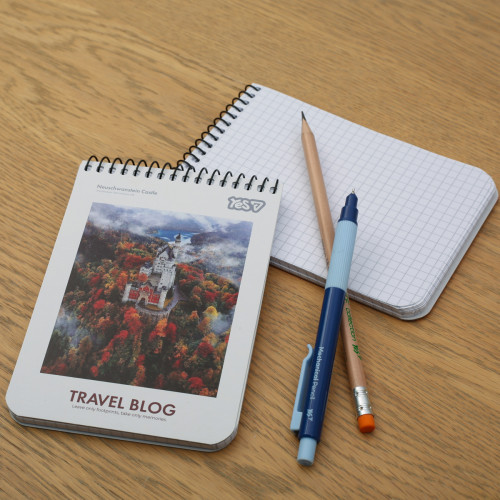 Тетрадь для записей Yes А6 80 листов клетка на спирали Travel Тетрадь для записей Yes А6 80 листов клетка на спирали Travel