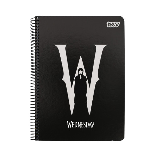 Зошит для записів Yes A5 80 арк. клітинка спіраль Wednesday