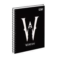 Зошит для записів Yes A5 80 арк. клітинка спіраль Wednesday