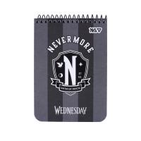 Зошит для записів Yes A6 80 арк. клітинка спіраль Wednesday