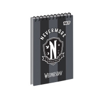 Тетрадь для записей Yes А6 80 листов клетка на спирали Wednesday