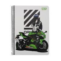 Тетрадь для записей Yes А5 80 листов клетка на спирали Moto