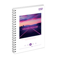 Зошит для записів Yes A5 80 арк. клітинка спіраль Escape with me