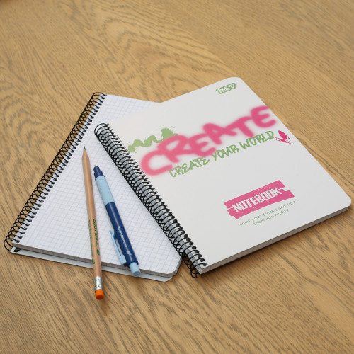 Зошит для записів Yes A5 80 арк. клітинка спіраль Create Зошит для записів Yes A5 80 арк. клітинка спіраль Create