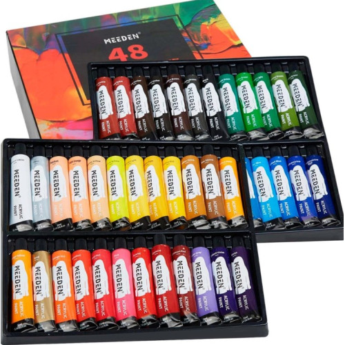 Набор акриловых красок 48х22мл, Meeden