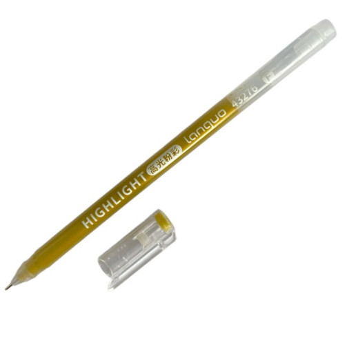 Ручка гелевая золото 0.6 мм 43276-7, Languo