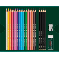 Набор цветных карандашей Polychromos 17 цветов подарочный, Faber-Castell