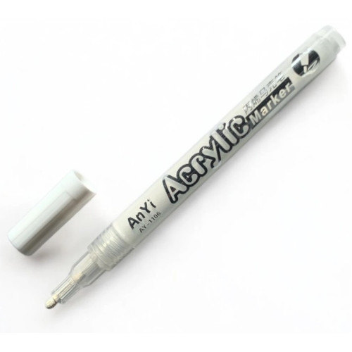 Маркер белый акриловый, AnYi Маркер белый акриловый, AnYi