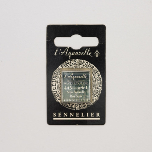 Акварельная краска Естественная сепия S1 (Raw Sepia) Sennelier, полукювета