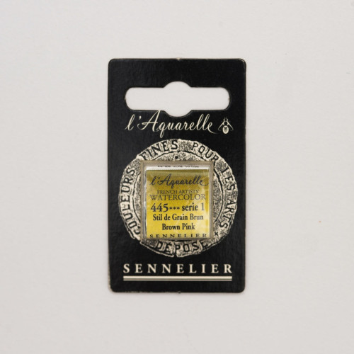 Акварельная краска Коричнево-розовый S1 (Brown Pink) Sennelier, полукювета