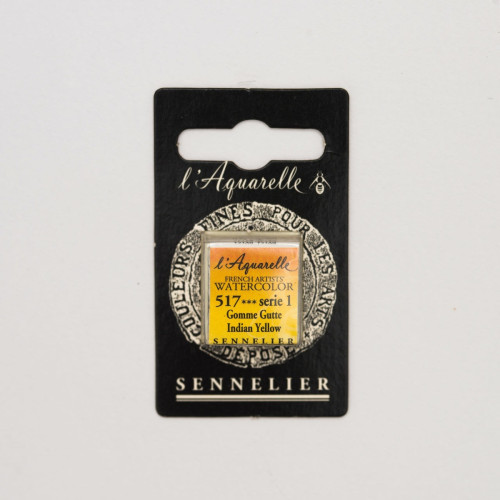 Акварельная краска Индийский желтый S1 (Indian Yellow) Sennelier, полукювета