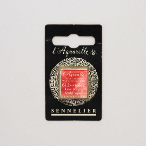 Акварельная краска Красный лак S2 (Scarlet Laquer) Sennelier, полукювета
