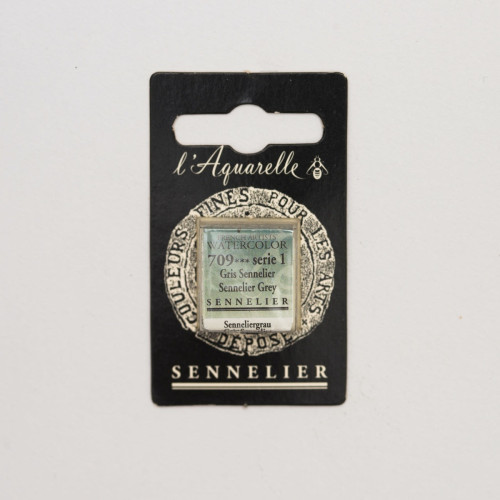 Акварельная краска Серый Сеннелье S1 (Sennelier Grey) Sennelier, полукювета