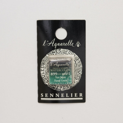 Акварельная краска Лесной зеленый S1 (Forest Green) Sennelier, полукювета