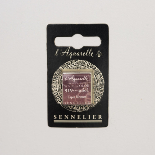 Акварельная краска Капут Мортум S1 (Caput Mortum) Sennelier, полукювета