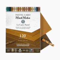 Блок пастельной бумаги Sennelier Pastel Card, 18x24 см, 12 листов, земляные оттенки