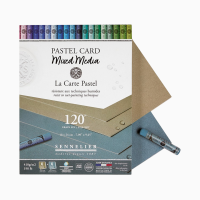 Блок паперу для пастелі Sennelier Pastel Card, 18×24 см, 12 аркушів, відтінки сірого