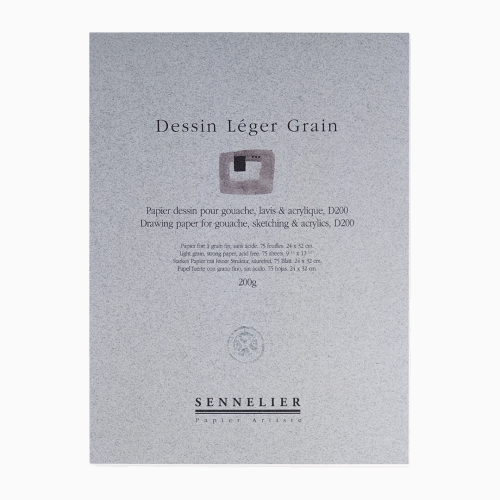 Блокнот для рисования с гладкой текстурой Sennelier Italian, 75 листов, 200 г/м, 24x32 см